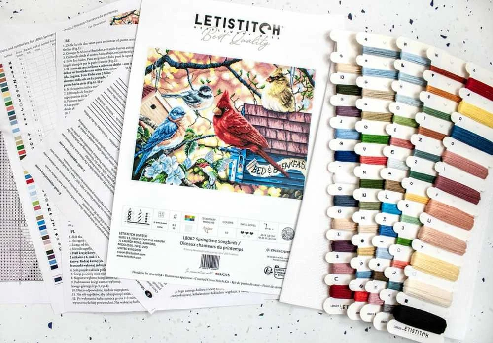 LetiStitch luca S (D) Pavasario giesmininkai 33x26cm SLETIL8062