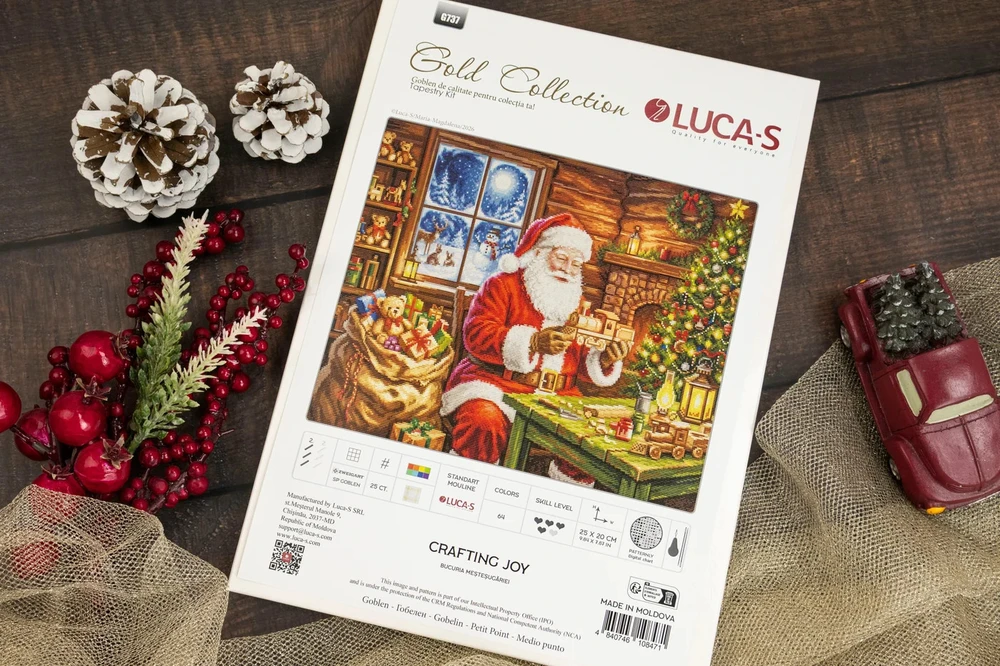 luca S Petit Point rinkinys "Crafting Joy" 25 x 20 cm SG737