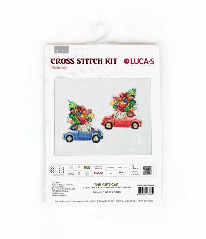 luca S Žaislų kryželiu siuvinėjimo rinkinys The Gift Car SJK035