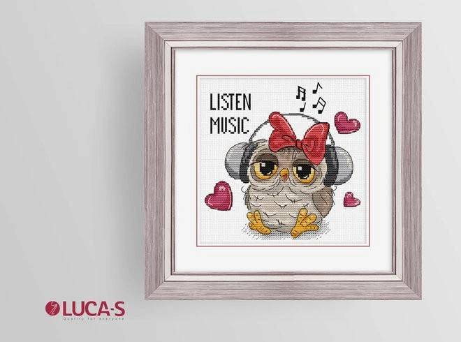 luca S Kryželių siuvinėjimo rinkinys Listen Music SB1402