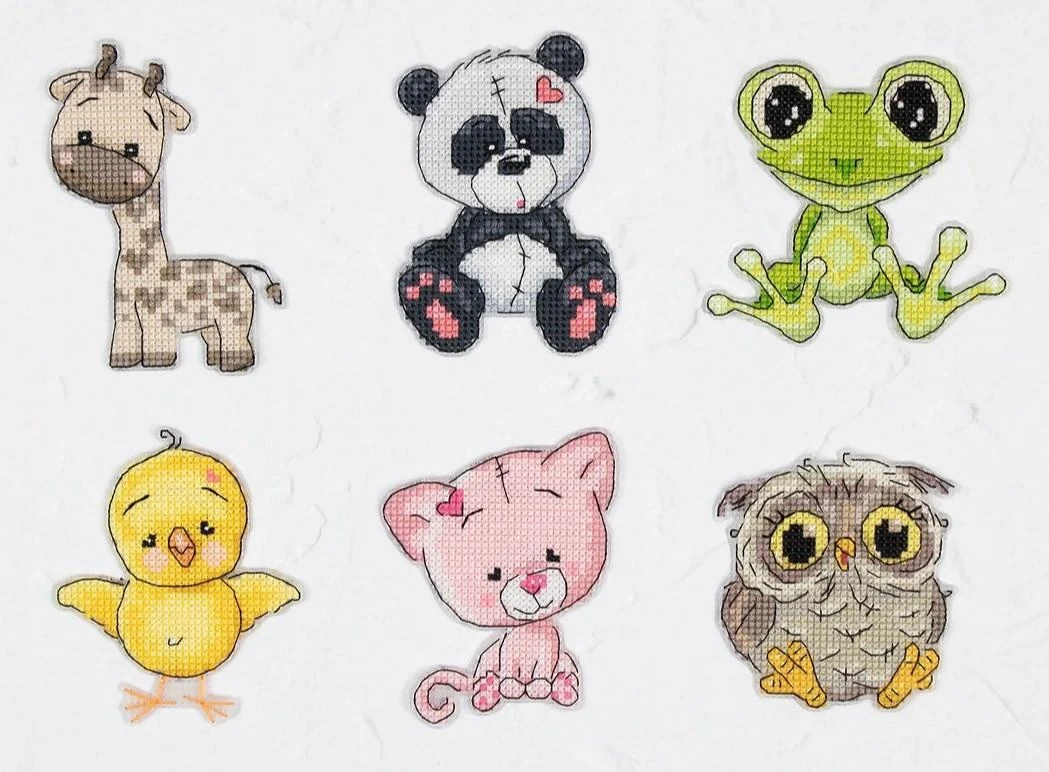 luca S Kryželiu siuvinėjimo rinkinys Friends 3 8x9 cm SJK040