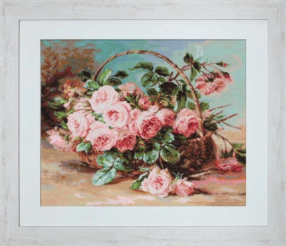 luca S Petit Point rinkinys "Rožių krepšelis" SG547