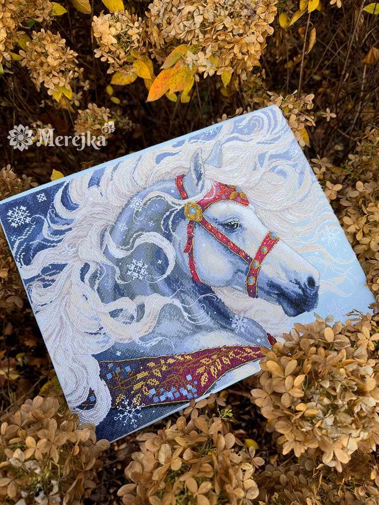 Merejka Siuvinėjimo kryželiu rinkinys "Sniegas" 31x40 cm SK290