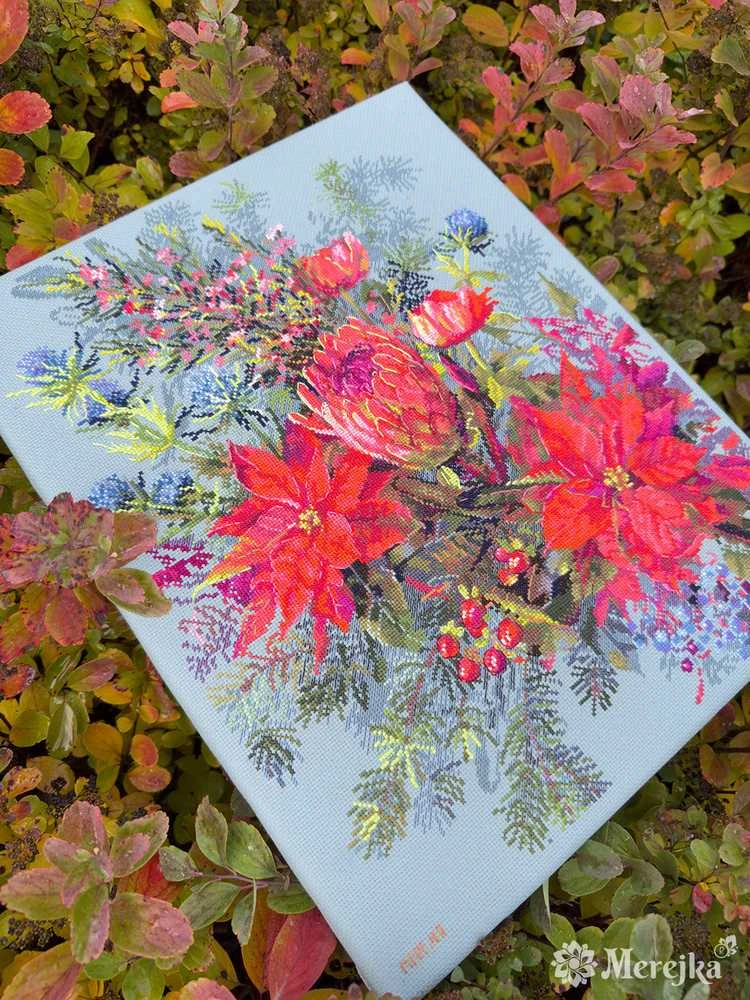 Merejka Kryželių siuvinėjimo rinkinys "Kalėdinis susitarimas" 30х42 cm SK272