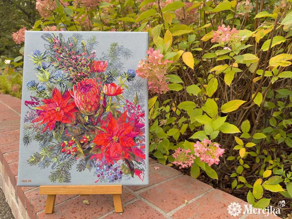 Merejka Kryželių siuvinėjimo rinkinys "Kalėdinis susitarimas" 30х42 cm SK272