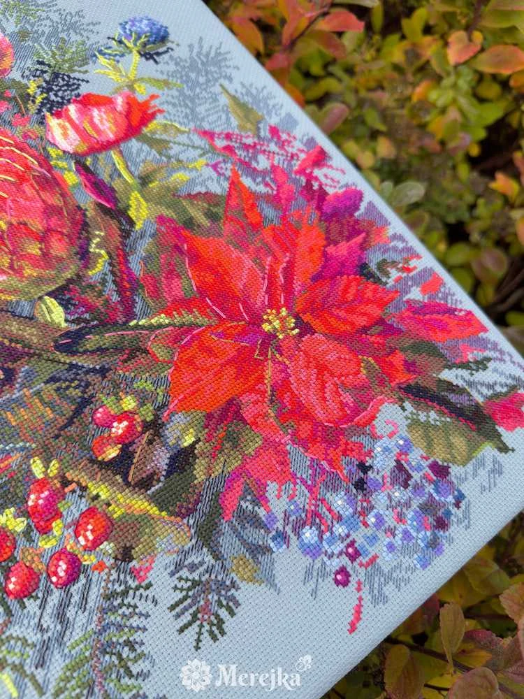 Merejka Kryželių siuvinėjimo rinkinys "Kalėdinis susitarimas" 30х42 cm SK272