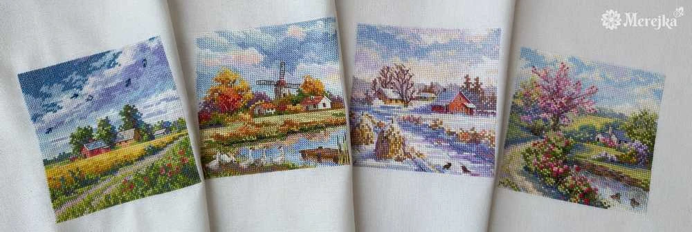 Merejka Kryželiu siuvinėjimo rinkinys "Ruduo" 11,5x11,5 cm SK278B