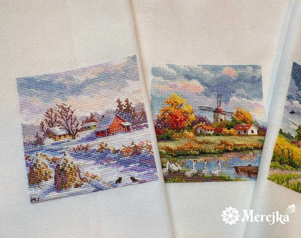 Merejka Kryželiu siuvinėjimo rinkinys "Ruduo" 11,5x11,5 cm SK278B