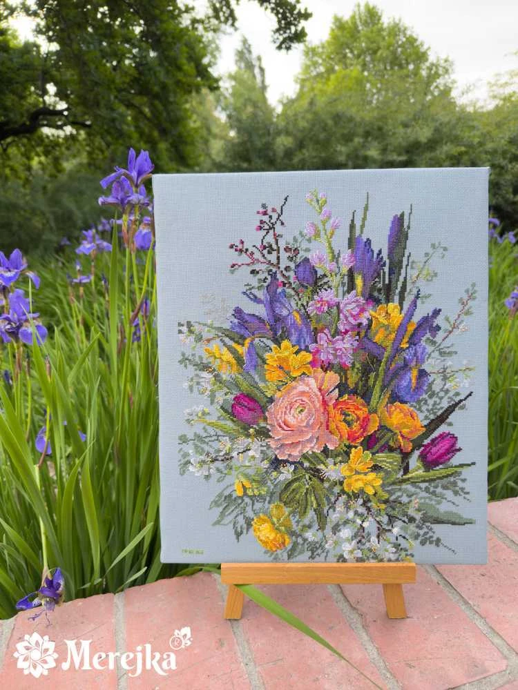 Merejka Siuvinėjimo kryželiu rinkinys "Sodo pabudimas" 40х31 cm SK271