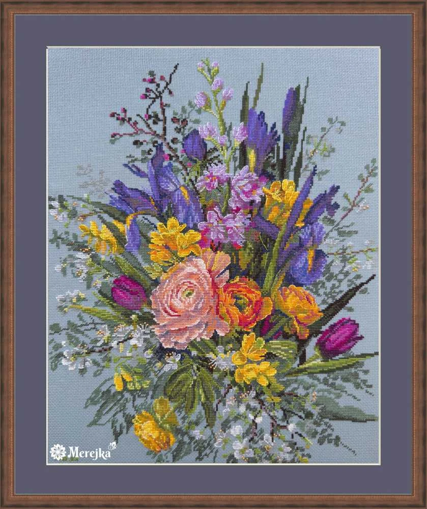 Merejka Siuvinėjimo kryželiu rinkinys "Sodo pabudimas" 40х31 cm SK271