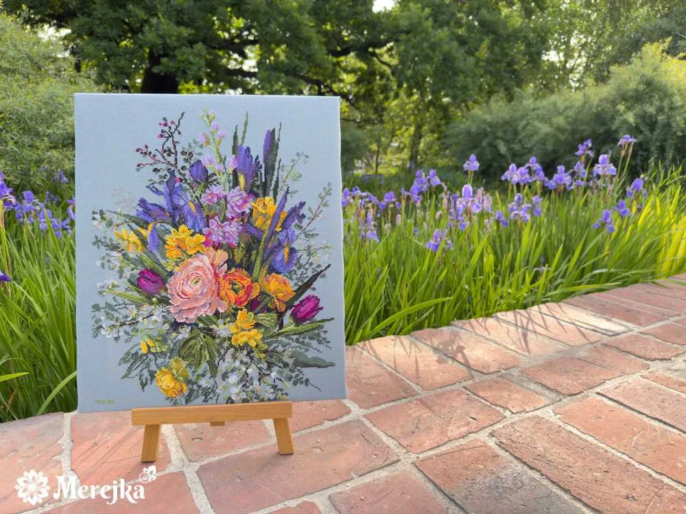 Merejka Siuvinėjimo kryželiu rinkinys "Sodo pabudimas" 40х31 cm SK271