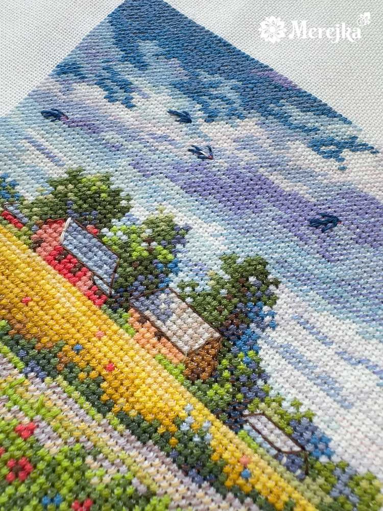 Merejka Kryželiu siuvinėjimo rinkinys "Vasara" 11,5x11,5 cm SK279A