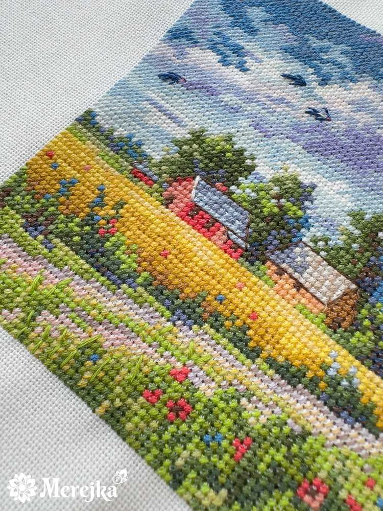 Merejka Kryželiu siuvinėjimo rinkinys "Vasara" 11,5x11,5 cm SK279A