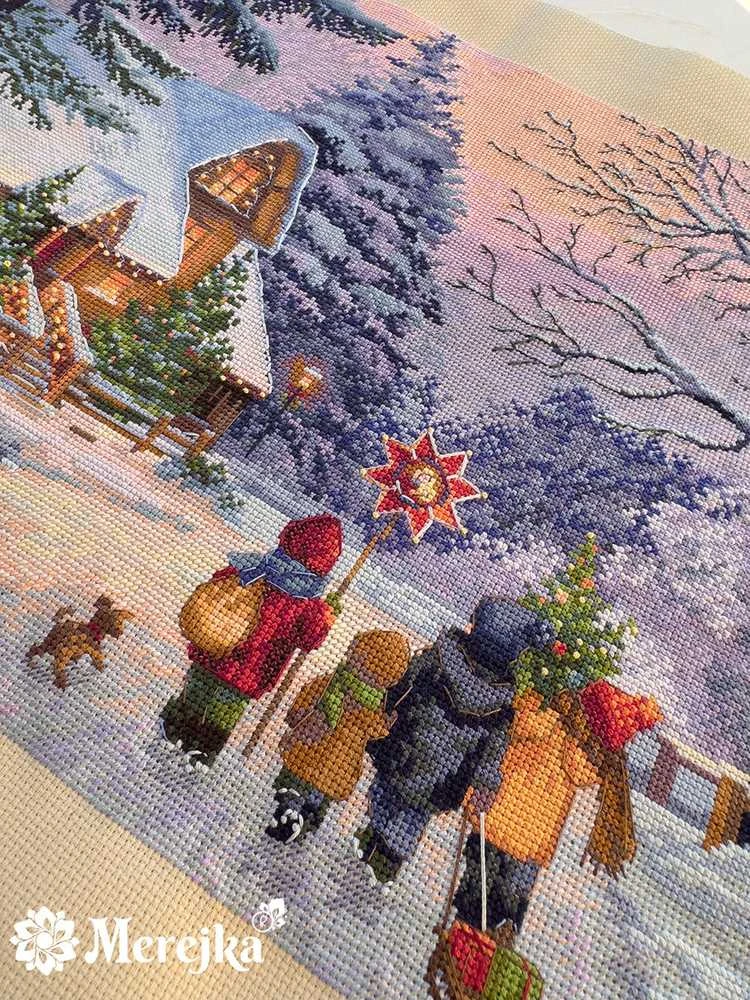 Merejka Siuvinėjimo kryželiu rinkinys "Carol of the Bells" 30x41 cm SK289