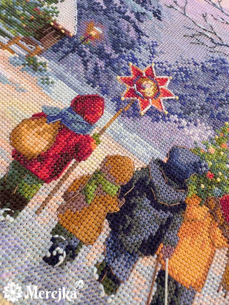 Merejka Siuvinėjimo kryželiu rinkinys "Carol of the Bells" 30x41 cm SK289