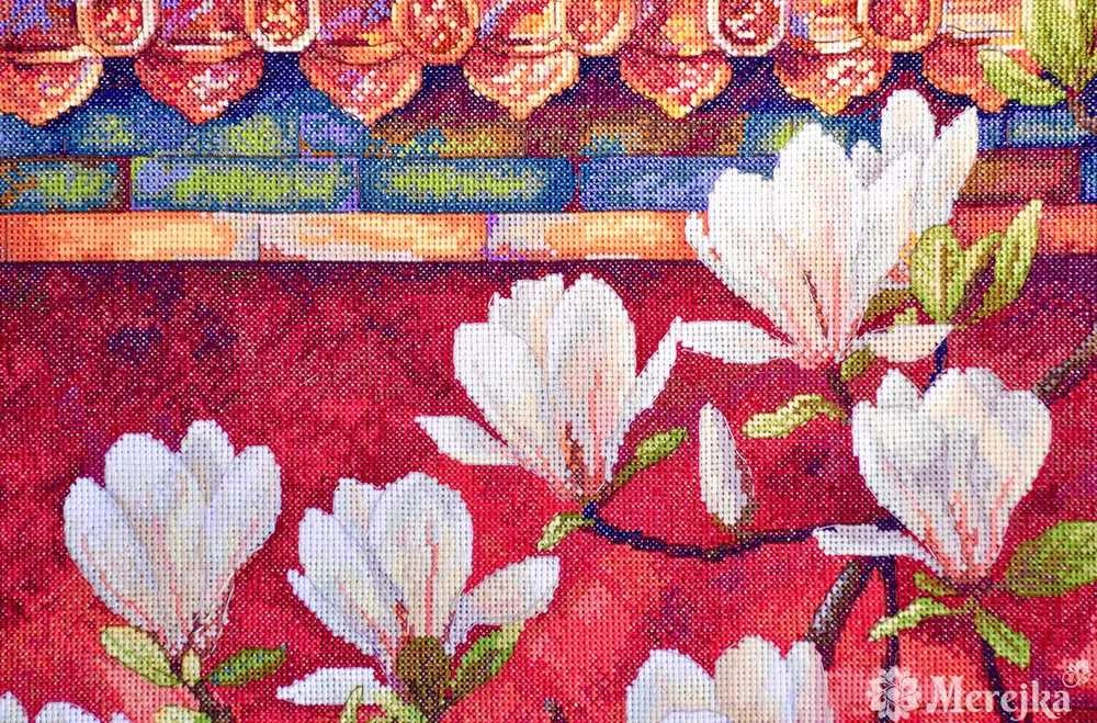 Merejka Siuvinėjimo kryželiu rinkinys "Magnolija" 38x32 cm SK292