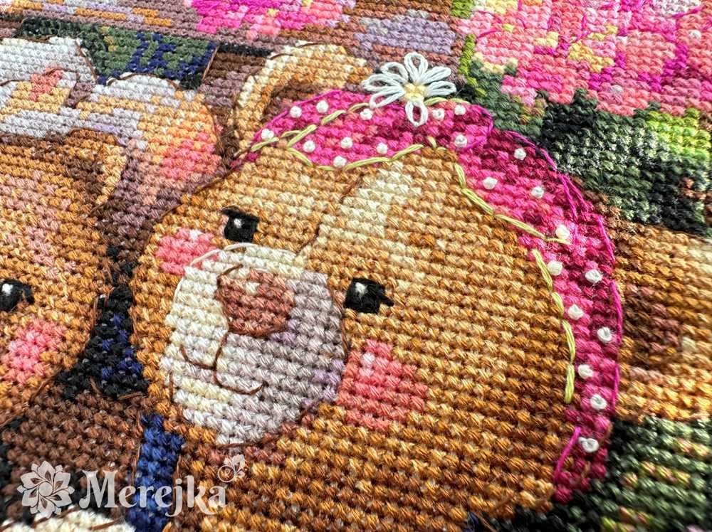 Merejka Siuvinėjimo kryželiu rinkinys Sodo draugai 21x24,5 SK265