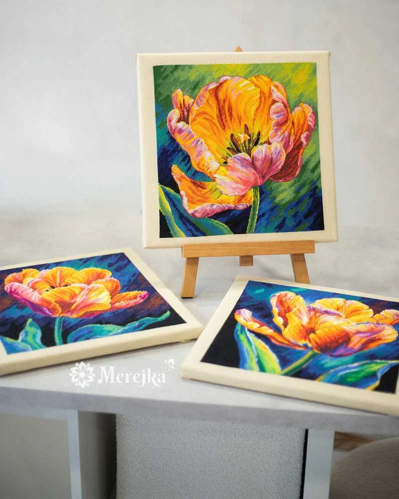 Merejka Ristinukud "Pavasara mošė. Vibrance" 27 x 27 cm SK299