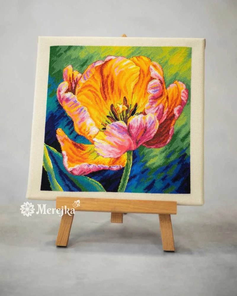 Merejka Siuvinėjimo kryželiu rinkinys "Pavasario prabudimas. Švytėjimas" 27 x 27 cm SK300