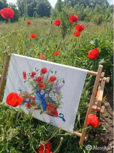 Merejka Siuvinėjimo kryželiu rinkinys Vasaros natiurmortas 28x38 SK252