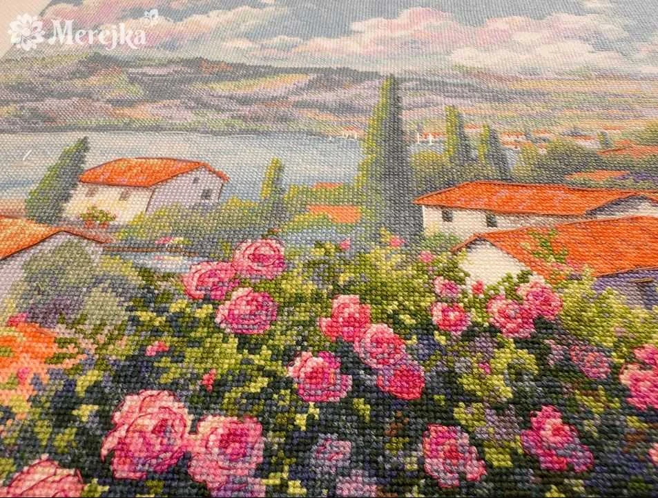 Merejka Siuvinėjimo kryželiu rinkinys "Vasaros šnabždesiai" 43,5x25 cm SK276
