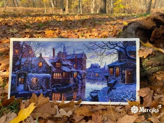 Merejka Kryželiu siuvinėjimo rinkinys „Šiaurės Venecija“ 57,5x28 SK211