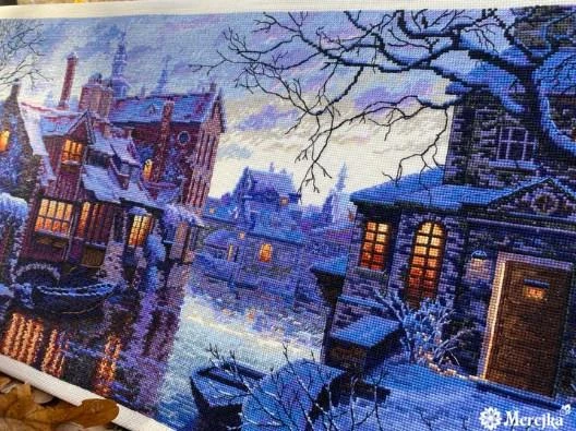 Merejka Kryželiu siuvinėjimo rinkinys „Šiaurės Venecija“ 57,5x28 SK211