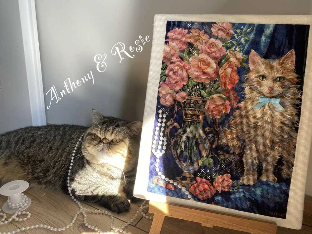 Merejka Kryželiu siuvinėjimo rinkinys "Rosie" 22,5x30 cm SK236