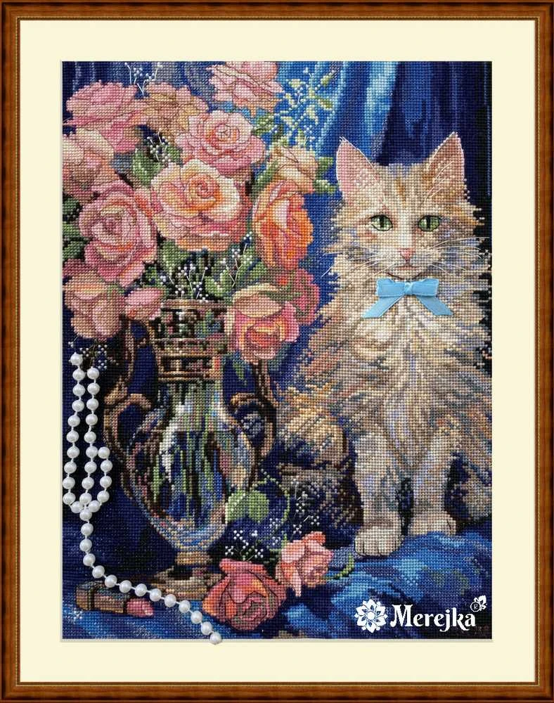 Merejka Kryželiu siuvinėjimo rinkinys "Rosie" 22,5x30 cm SK236