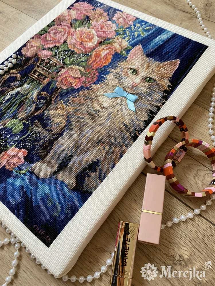 Merejka Kryželiu siuvinėjimo rinkinys "Rosie" 22,5x30 cm SK236
