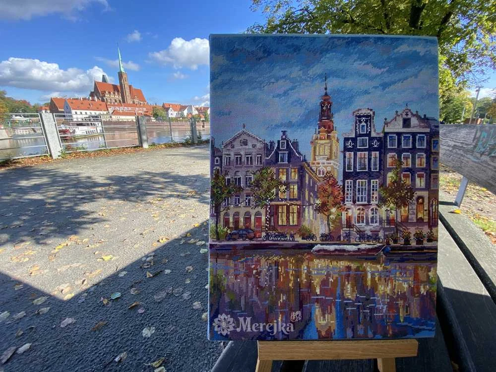 Merejka Skaičiuojamo kryželiu rinkinys "Amsterdamas" 30x39,5 SK232