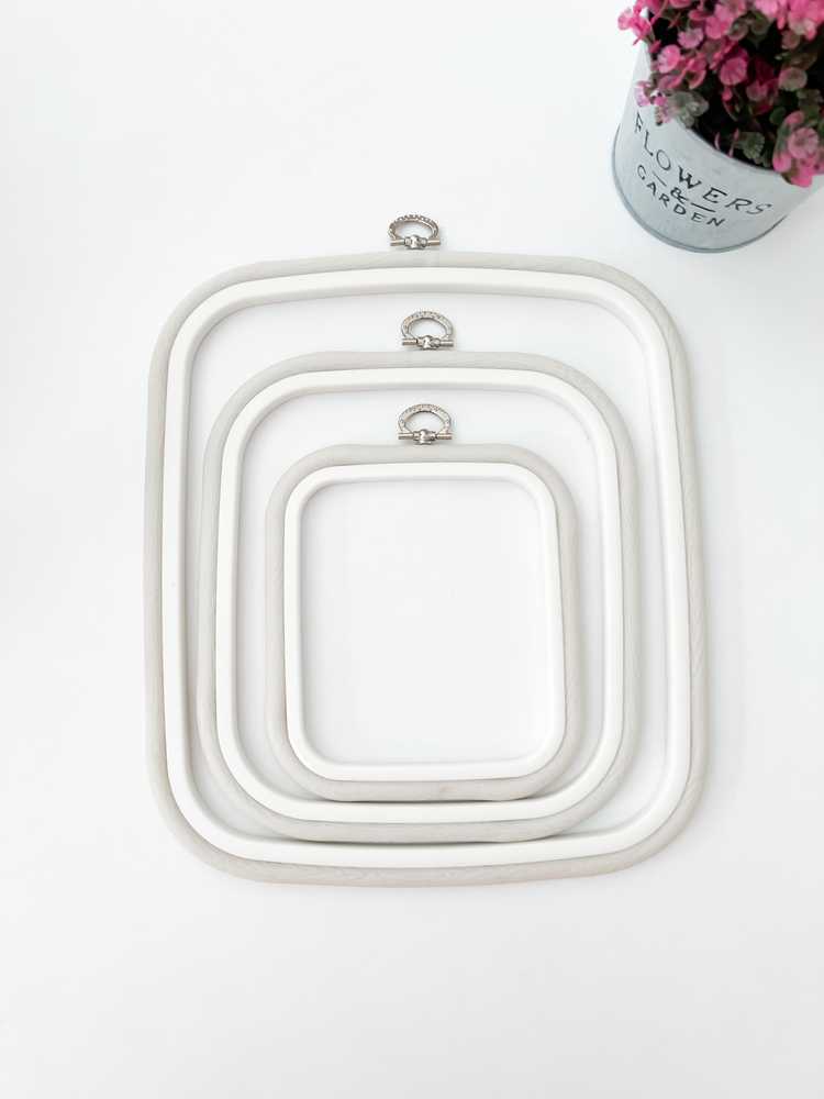 Nurge Pazarlama 12,5x14,5 cm kvadratinis lankelis (baltas) 230-11WHT