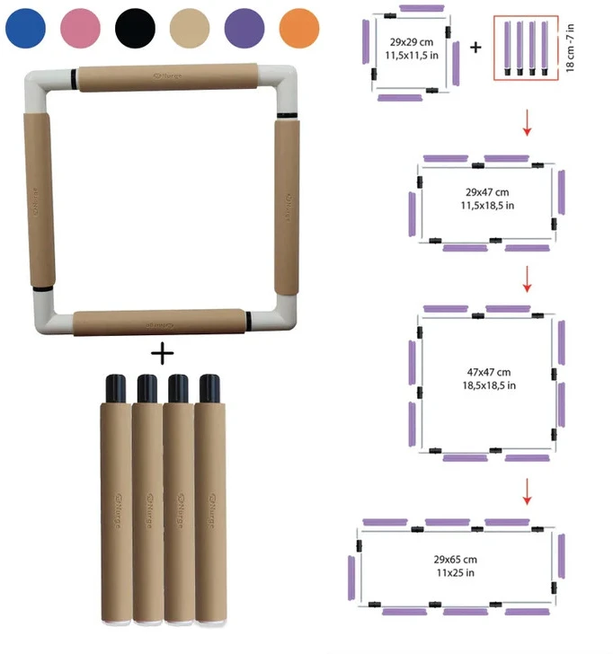 Nurge Pazarlama 18 cm Clips rėmelio prailginimo dalis (smėlio spalvos) 270-00BEIGE