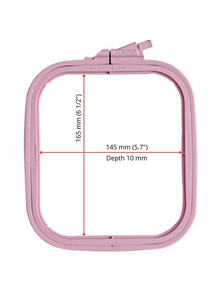 Nurge Pazarlama Nurge Kvadratiniai (Stačiakampiai) Plastikiniai Lankai 14,5*16,5 cm (rožinė) 170-12PI