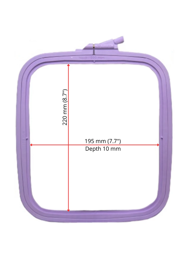 Nurge Pazarlama Nurge Kvadratiniai (Stačiakampiai) Plastikiniai Lankai 19,5*22 cm (alyvinis) 170-13LI