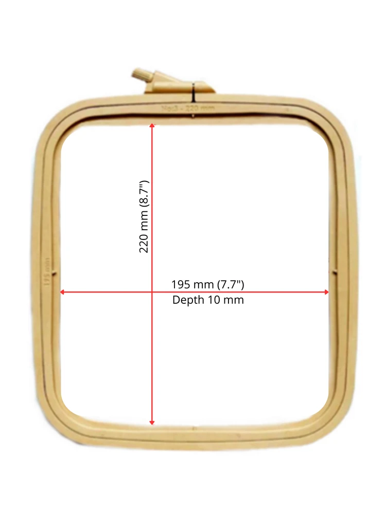 Nurge Pazarlama Nurge kvadratiniai (stačiakampiai) plastikiniai lankeliai 19.5*22 cm (rudi) 170-13BR