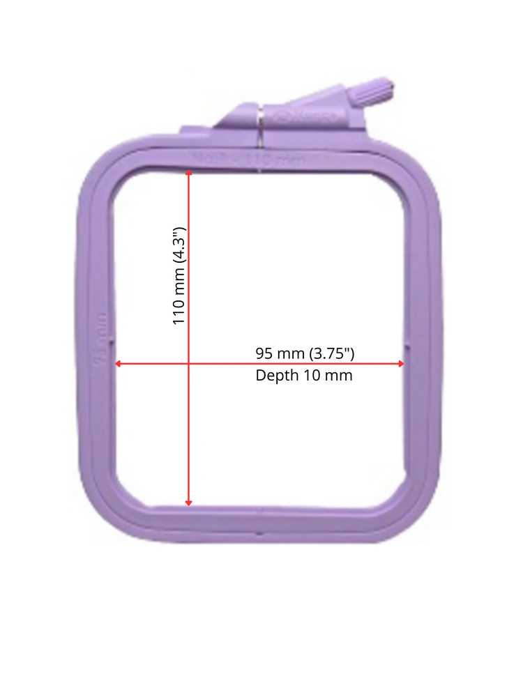 Nurge Pazarlama Nurge Kvadratiniai (stačiakampiai) plastikiniai lankai 9,5*11 cm (alyvinė) 170-11LI