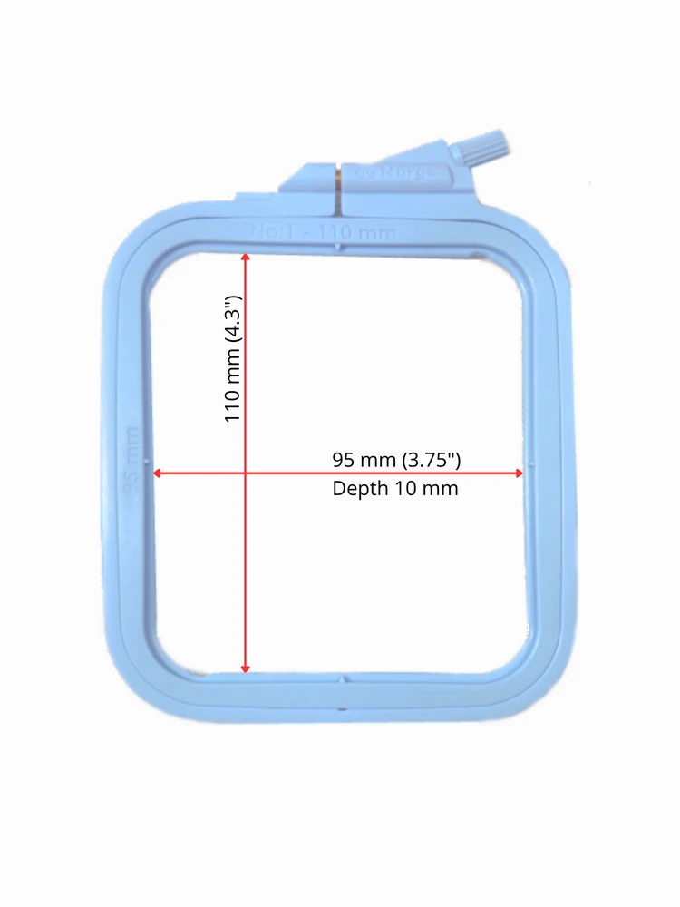 Nurge Pazarlama Nurge Kvadratiniai (Stačiakampiai) plastikiniai lankai 9,5*11 cm (mėlyni) 170-11BL