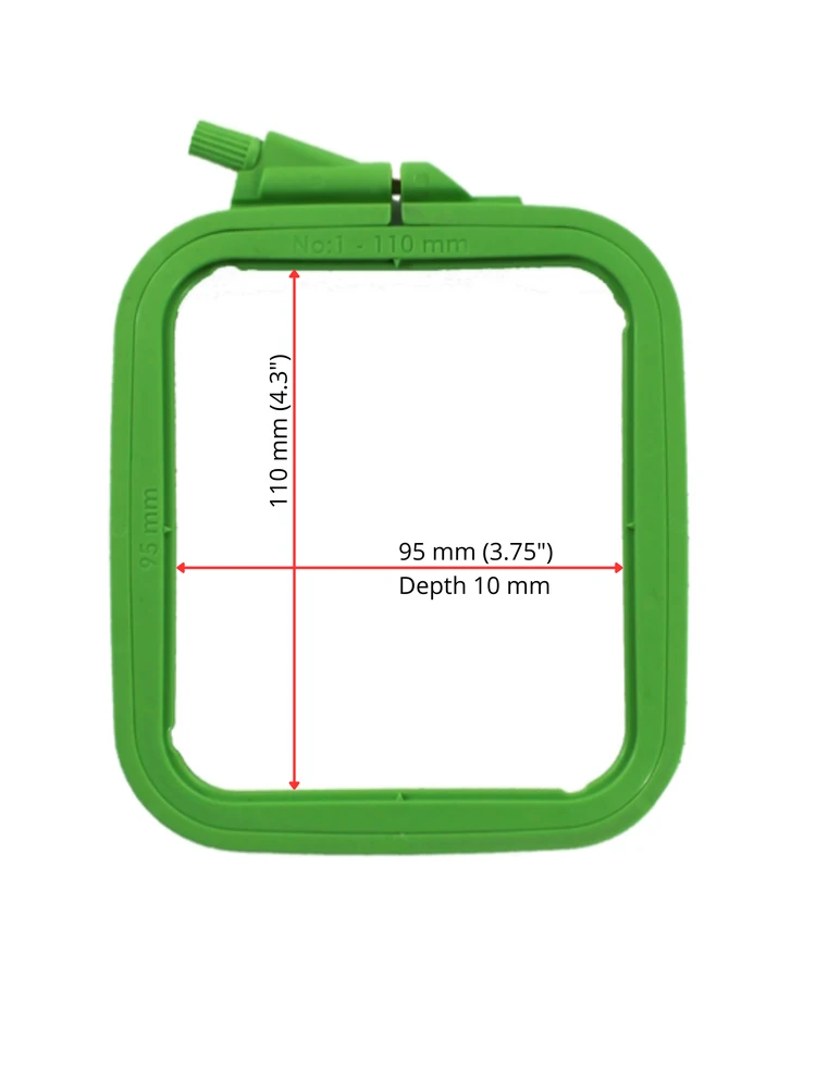 Nurge Pazarlama Nurge kvadratiniai (stačiakampiai) plastikiniai lankeliai 9,5*11 cm (žali) 170-11GREEN