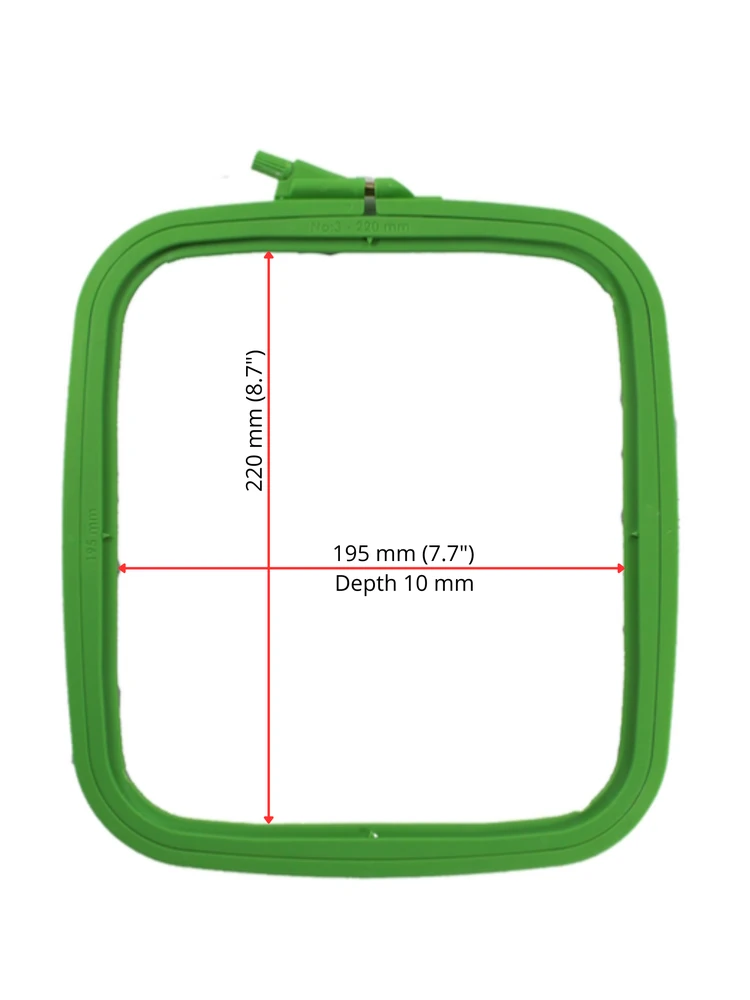 Nurge Pazarlama Nurge Kvadrato (stačiakampio) plastiko lankai 19,5*22 cm (žalias) 170-13GREEN