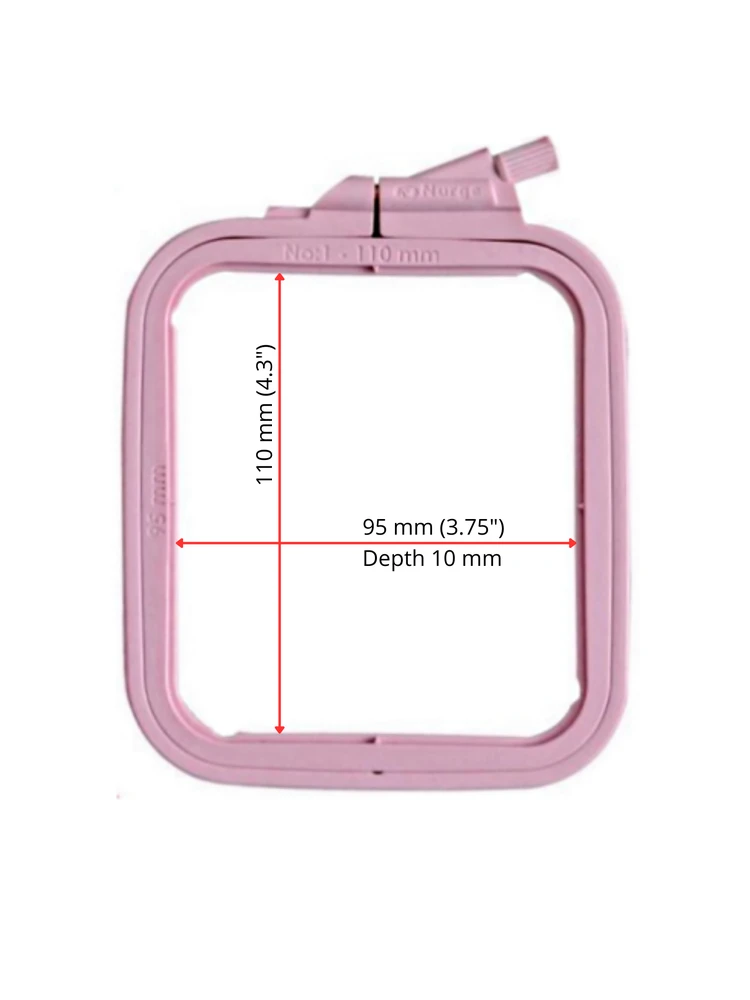Nurge Pazarlama Nurge Kvadrāts (Taisnstūrveida) Plastmasas Stīpas 9.5*11 cm (rozā) 170-11PI