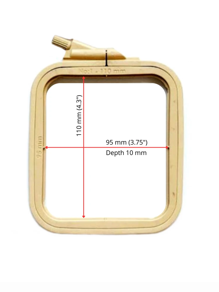Nurge Pazarlama Nurge Square (Rectangular) Plastic Hoops 9.5*11 cm (rudos) 170-11BR