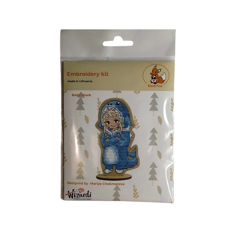 Kind Fox by Wizardi Siarhei Ausianikau ind. veikla pgl. pazyma Nr. 1130904 Siuvinėjimo rinkinys Baby shark KF022/120
