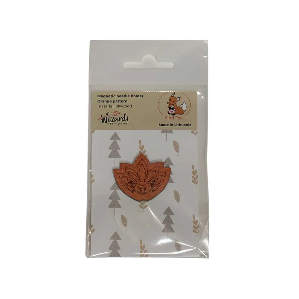 Kind Fox by Wizardi Siarhei Ausianikau ind. veikla pgl. pazyma Nr. 1130904 Magnetinis adatos laikiklis "Oranžinis pattern" KF059/11R
