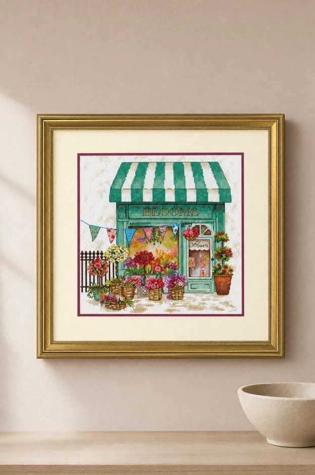Simplicity Creative Corp Kryželiu siuvinėjimo rinkinys Blooms Flower Shop 30.4x30.4 cm D70-35401