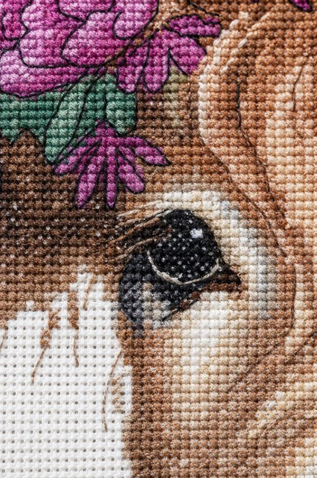 Dimensions Simplicity Creative Corp Siuvinėjimo kryželiu rinkinys "Highland Cow" D70-35449