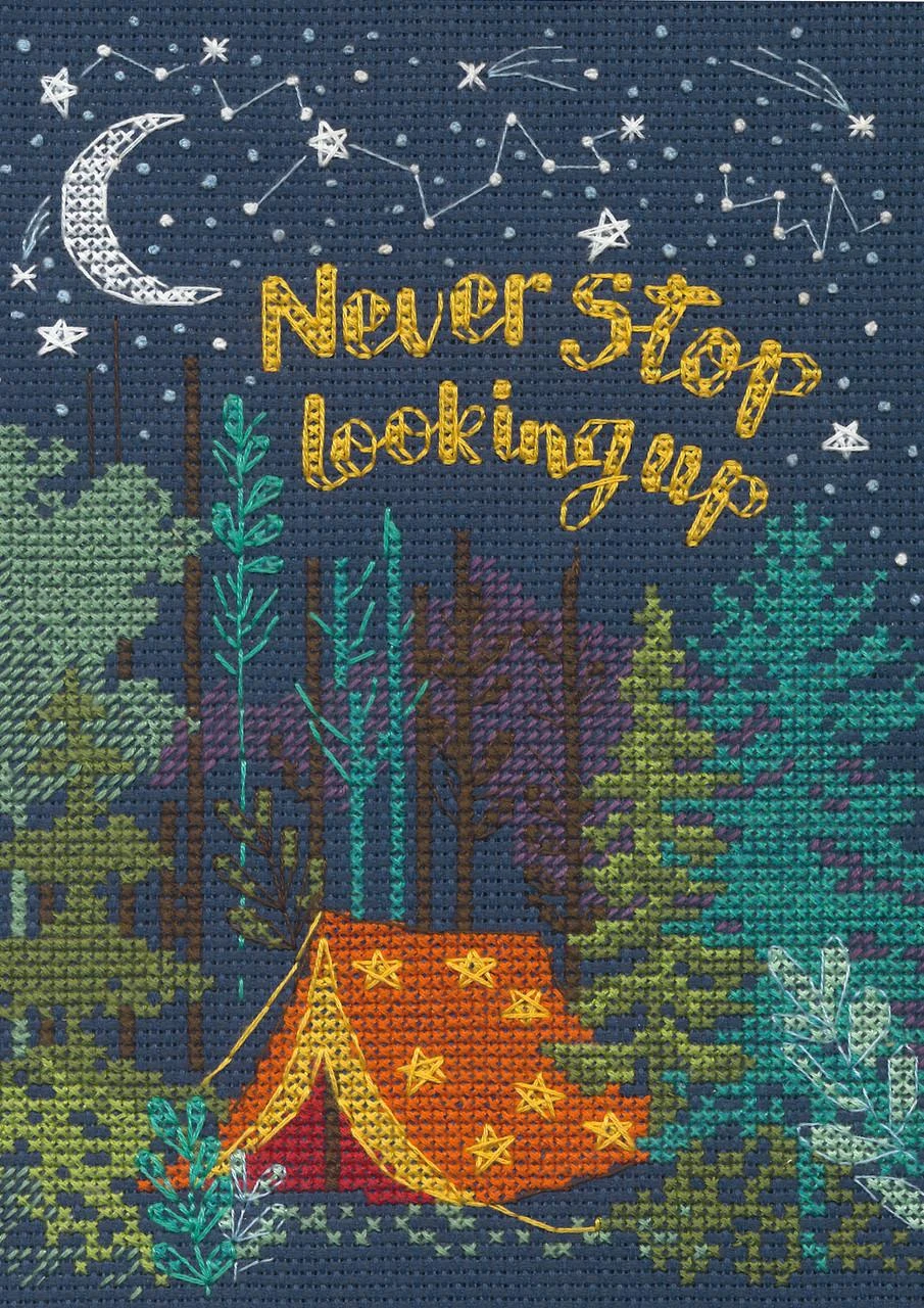 Dimensions Simplicity Creative Corp Siuvinėjimo kryželiu rinkinys „Camping Adventure“ D70-65224