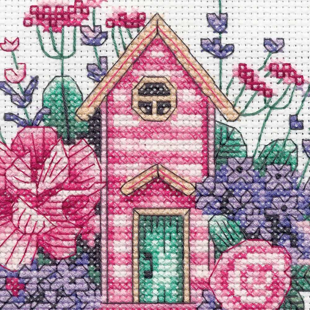 Dimensions Simplicity Creative Corp Kryželiu siuvinėjimo rinkinys Teacup House D70-65232