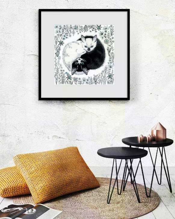 Riolis Kryželiu siuvinėjimo rinkinys Yin ir Yang 30x30 SR2150