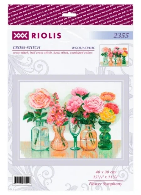 Riolis Gėlių simfonija 40x30 cm SR2355